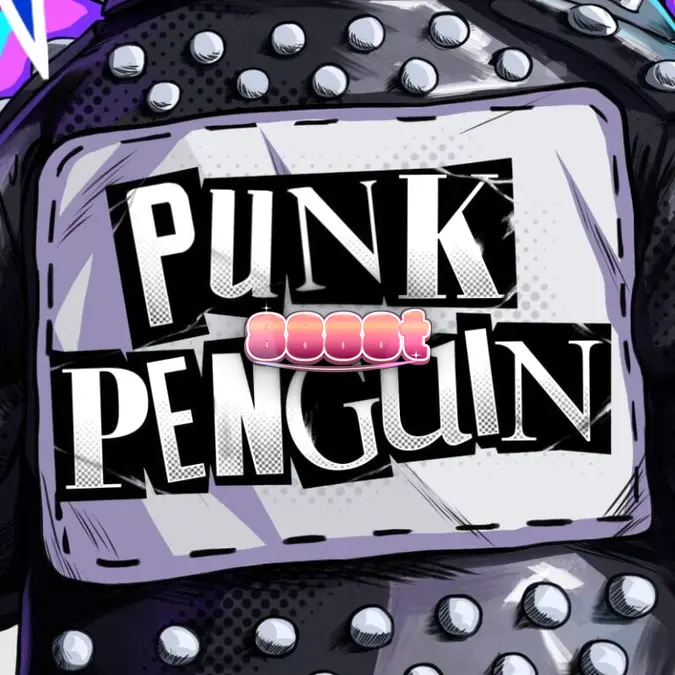 Interface do jogo Punk Penguin com temática de show punk