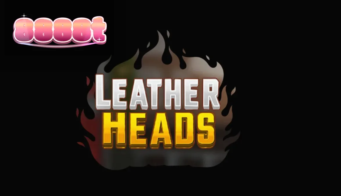 Cena do jogo Leatherheads com bombeiros em uma cidade neon-iluminada e símbolos de fogo.